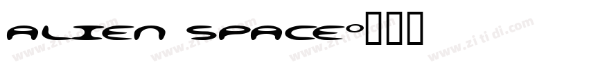 alien space字体转换